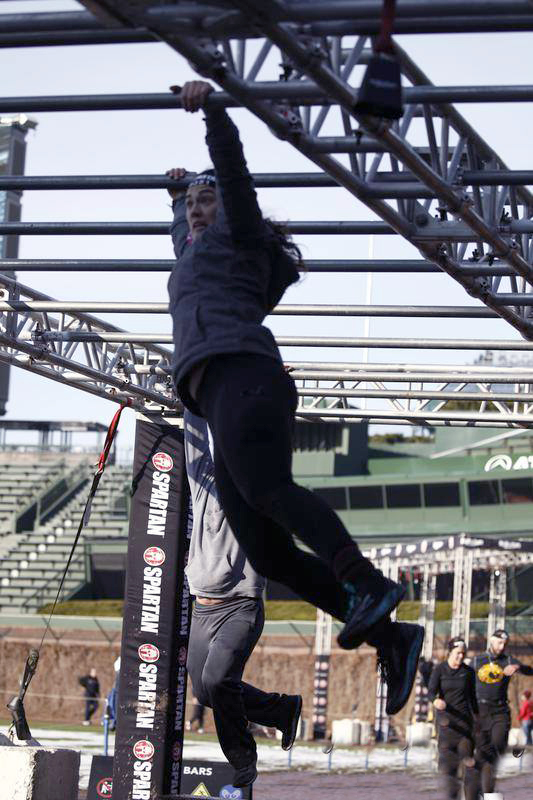 image Taylor Jones on Spartan Race OCR Monkey Bars Obstacle