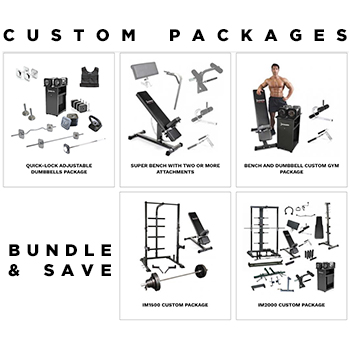 Save huge with custom package discounts and build your ultimate home gym.