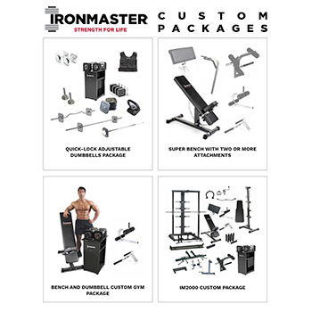 Save huge with custom package discounts and build your ultimate home gym.