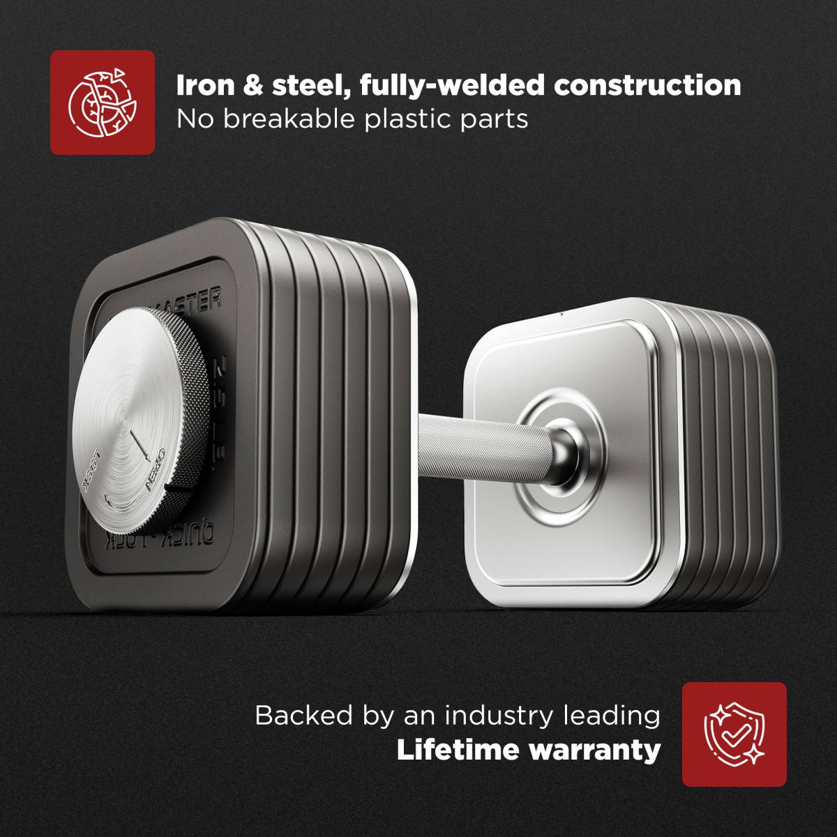 ryota03280328r H075\" IRONMASTER ダンベル Ironmaster Quick-Lock Adjustable Dumbbell System 75 lb Set