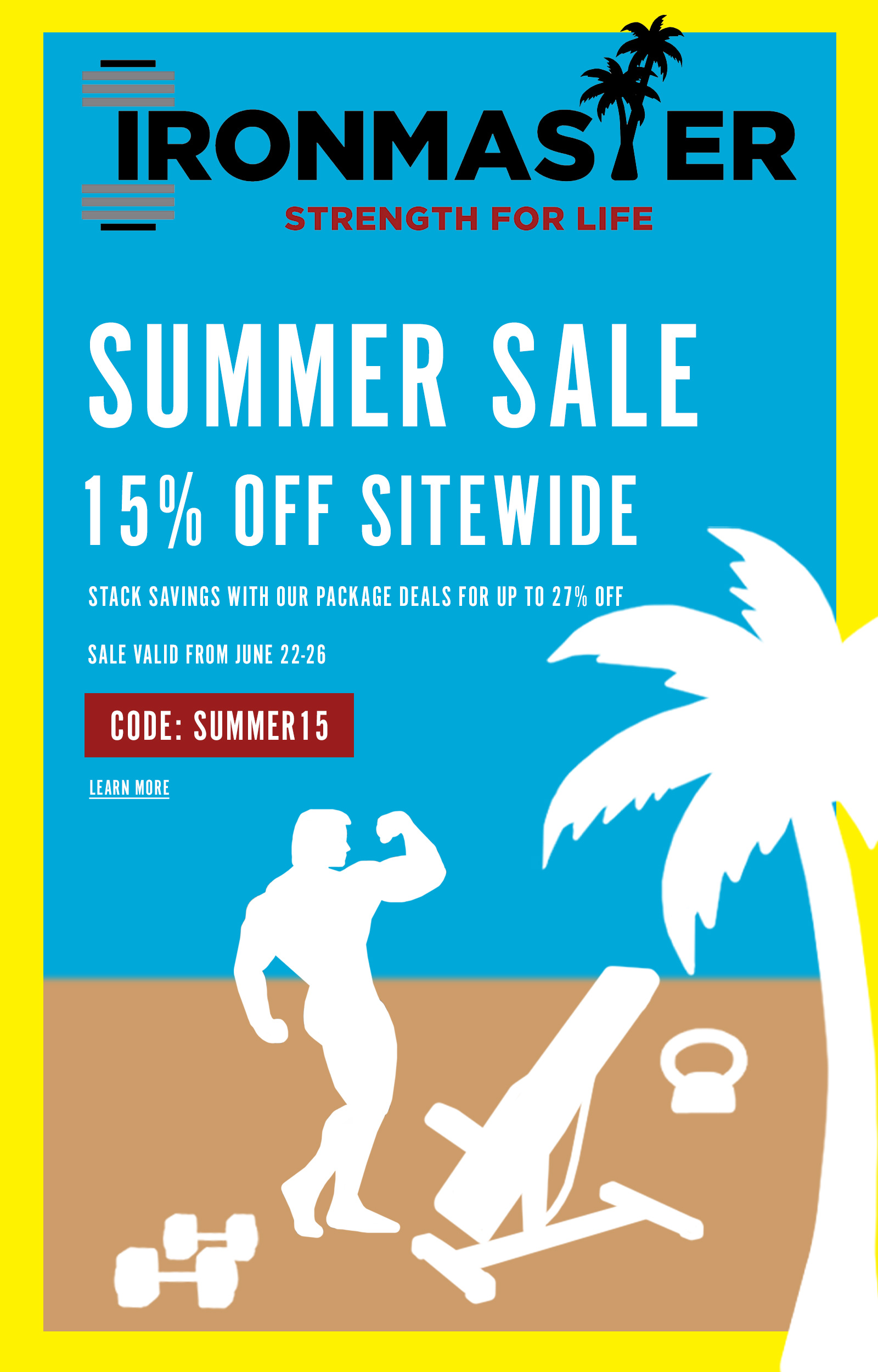 Ironmaster Homepage Black Friday Mobile Image