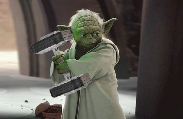 Yoda dumbbell